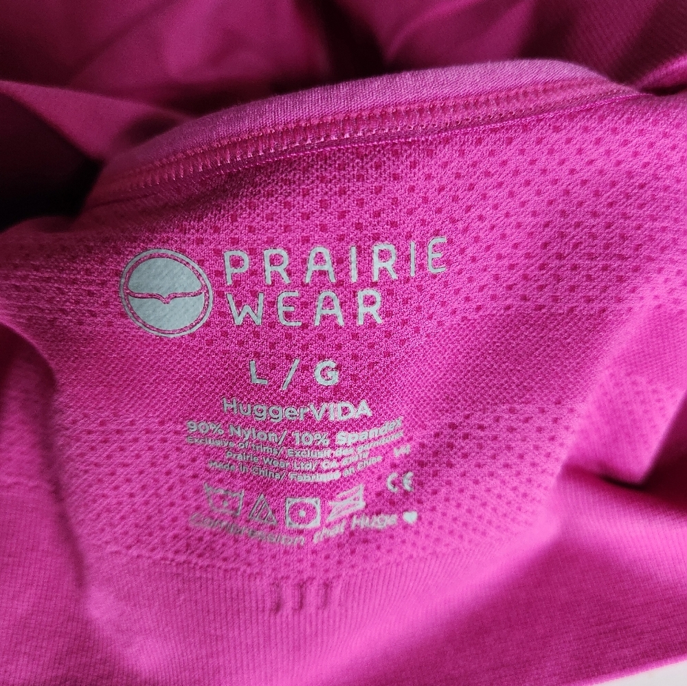 Prairie Wear Pink Hugger Vida Large Compression Bra - Picture 2 of 3